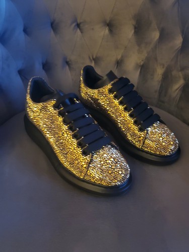 mcqueen crystal sneakers
