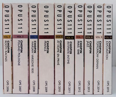 10 x coffret cd Chopin ( 12 cd ) volume 1 2 3 4 5 6 7 8 9 10 édition opus 111