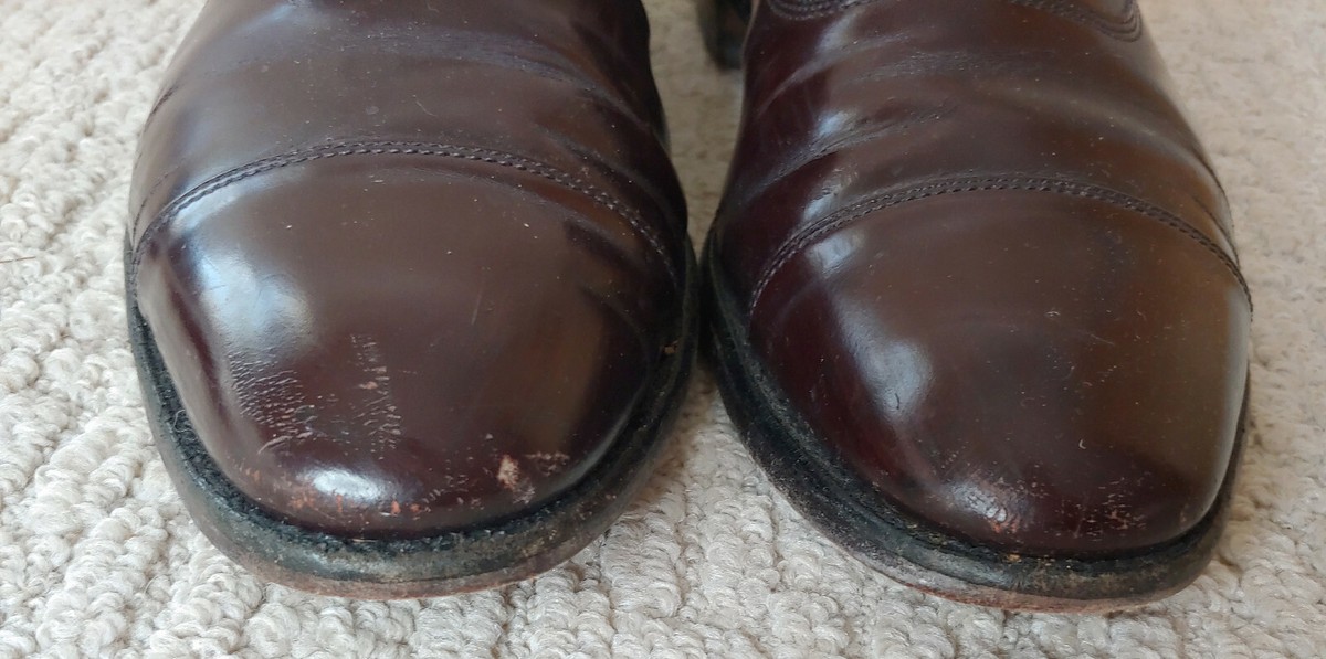 Allen Edmonds Brown Leather Bond Street Cap Toe Oxfords  display picture 2