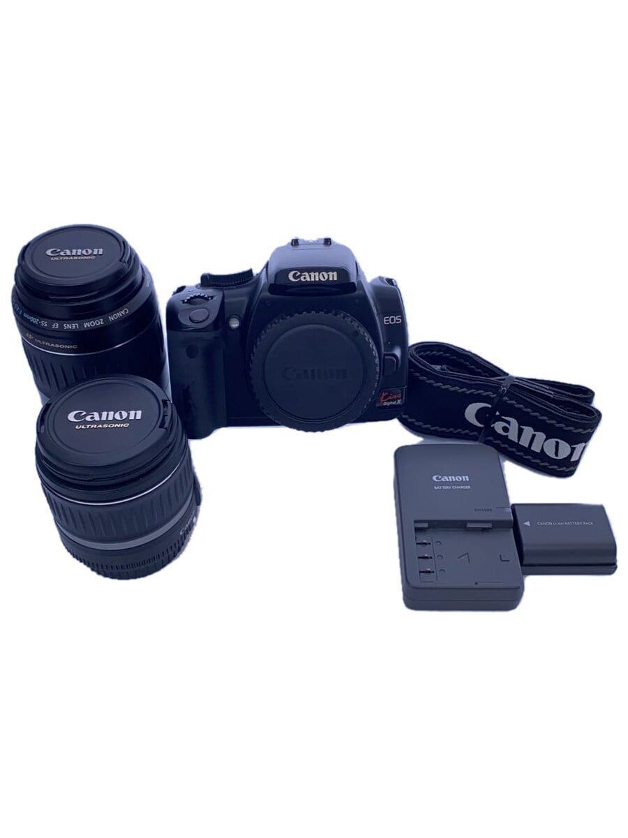 CANON SLR Digital Camera DSLR EOS Kiss X Double Zoom Lens Kit DS126151 Used