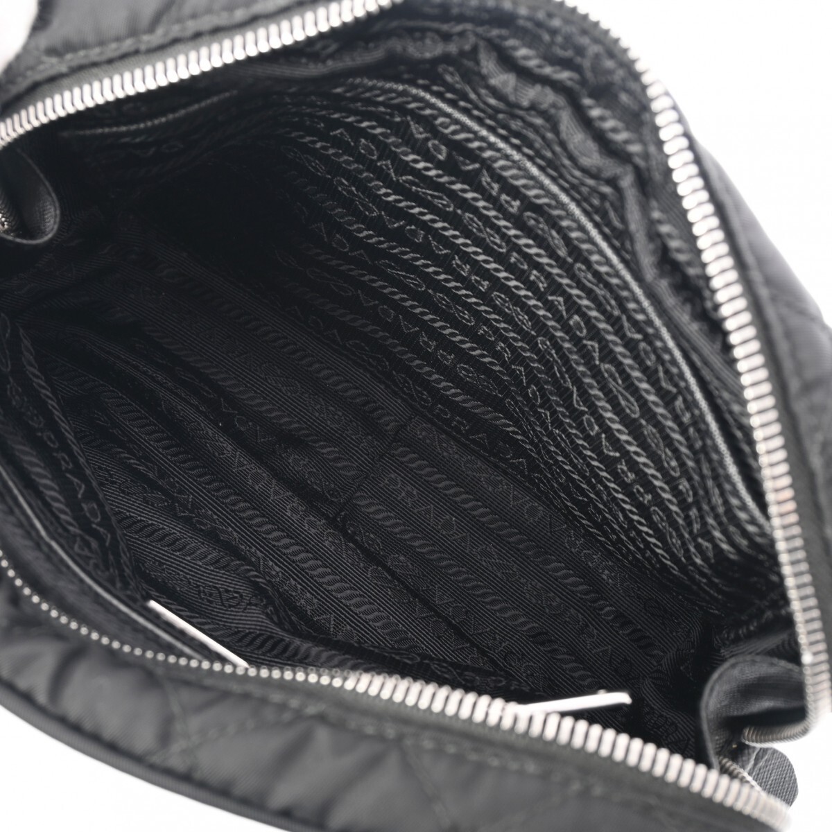 Prada 2Way Chain Handbag Black 1Bh910 Nylon Ladies | eBay 