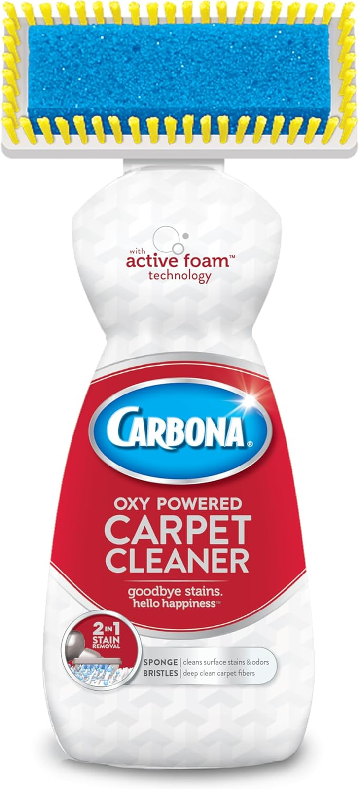 Oxy-Powered Carbona Carpet Cleaner with Brush for Spot Stain Removal-image