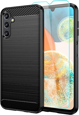 Samsung Galaxy A14 5G Case Carbon Fiber Shock-Absorption Protective Phone Cover