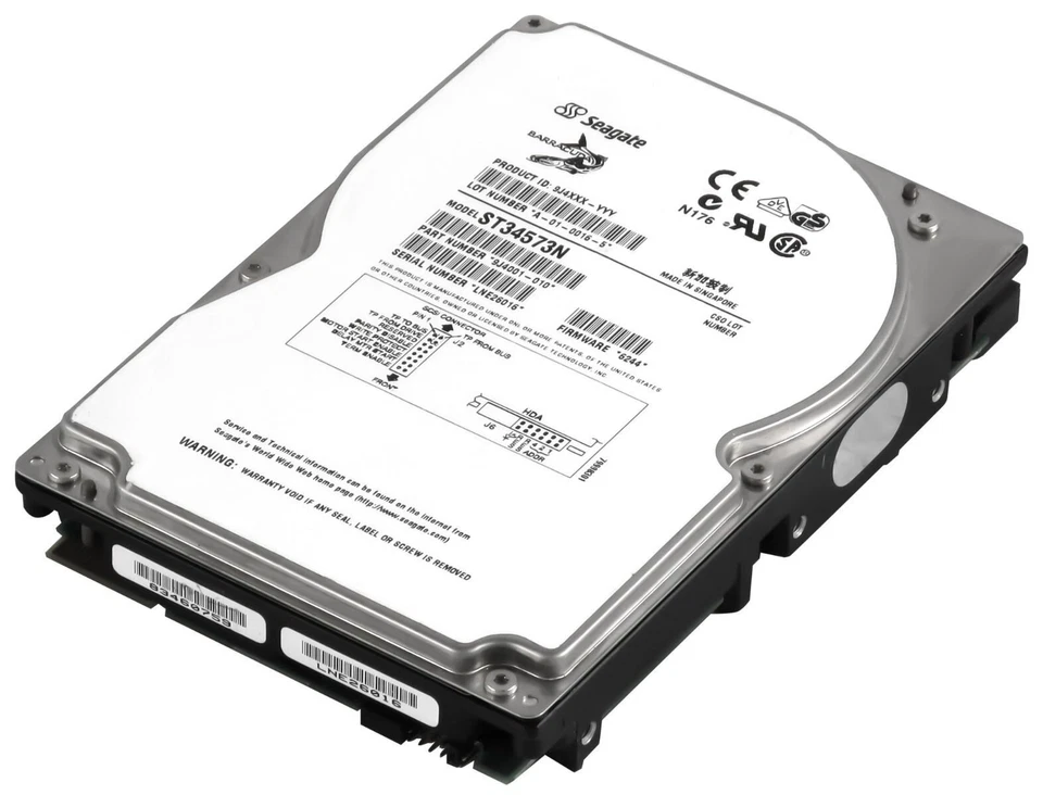 Hard Seagate barracuda 9LP ST34573N 4.55GB 7200U/Min SCSI 50-pin 3.5 " Inch - Image 2 of 3