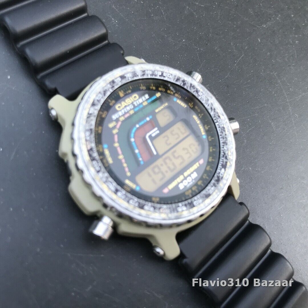 Very Rare 1992 CASIO Surfing Timer DW-4100 (906) Japan T Very Rare 1992 CASIO Surfing Timer DW-4100 (906) Japan T