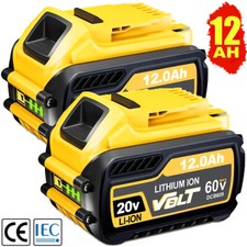 2 Pack 12.0Ah 20V/60V FlexVolt Battery For DEWALT DCB609 DCB612 DCB606-2 Tools