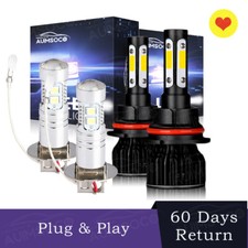 For Jeep Grand Cherokee 1996-1998 Led Headlight Hilo Fog Light Bulbs Combo Kit