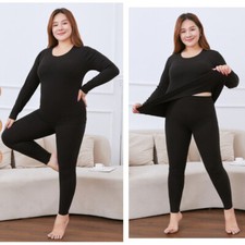 Women Thermal Underwear Long Johns Pyjamas Sleepwear Winter Warm Base Layer