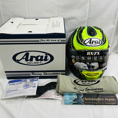 Arai RX-7X Corsair-X CRUTCHLOW L size 59-60cm Full Face Helmet