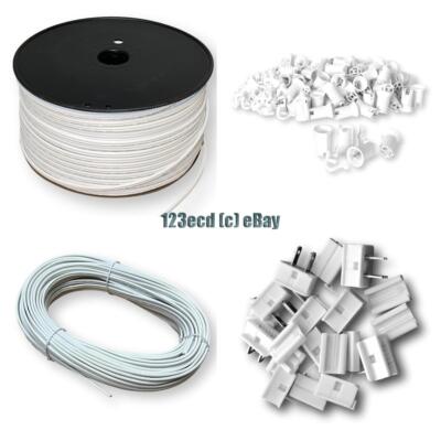White Spt1 Wire - C7 C9 Replacement Sockets - Spt1 Zip plugs