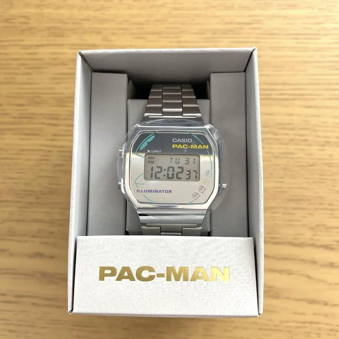 Casio A168WEPC-7A PAC-MAN Collaboration Digital Silver