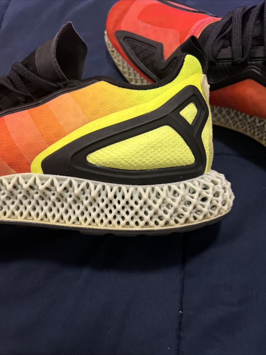 USED - adidas ZX 2K 4D Gradient FV9028- Sz 11 Men's, Neon