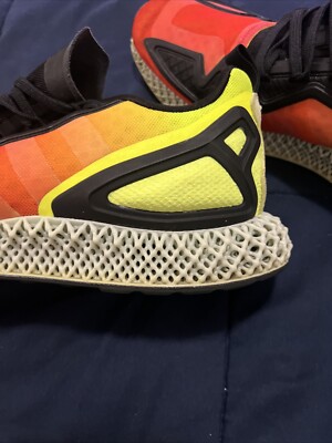 USED - adidas ZX 2K 4D Gradient FV9028- Sz 11 Men's, Neon Green