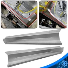 Pair Outer Rocker Panels For 09-18 Dodge Ram 1500 2500 3500 Extended Quad Cab