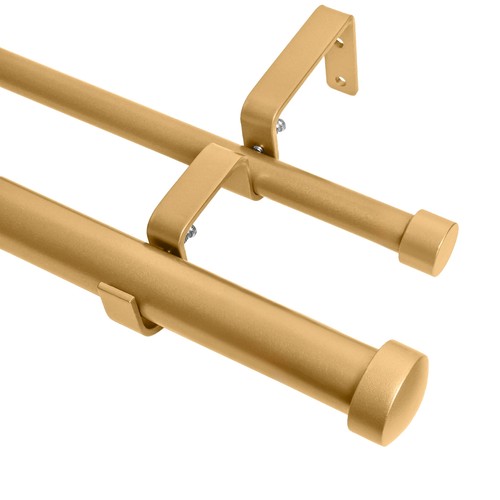 Meriville 1" Diameter Double Window Curtain Rod, End Cap eBay