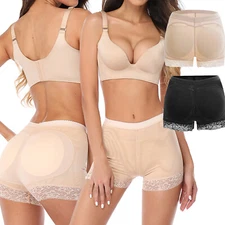 Women Butt Hip Enhancer Lace Panties Padded Tummy Control Butt Lifter Shapewear 