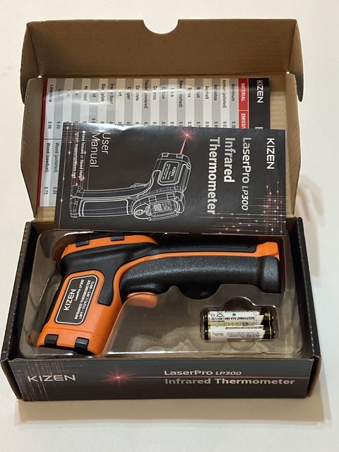 Kizen LaserPro LP300 Infrared Thermometer Non-contact Digital Laser
