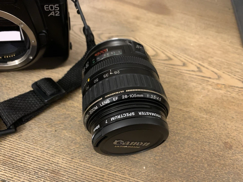 Canon Ultrasonic Zoom Lens EF 28-105mm 1:3.5-4.5 With Canon EOS A2 Body FILM - Image 3 of 4