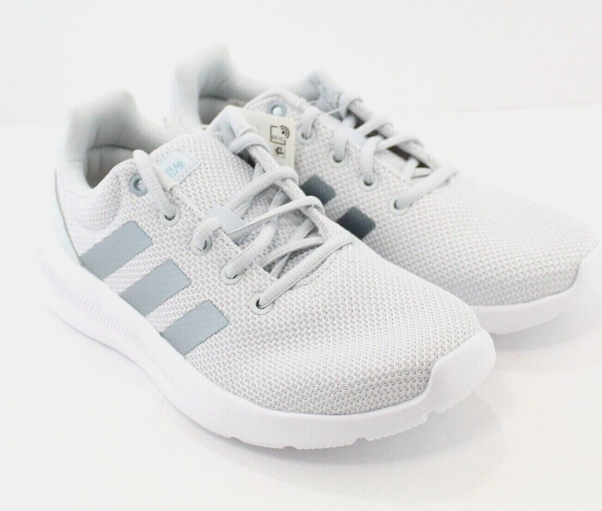 ADIDAS womens athletic sneaker shoes lace up size M light gray