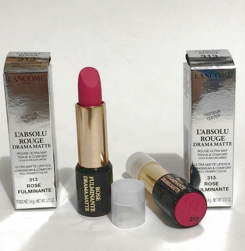 Lancome L'absolu Rouge Lipstick #313 ROSE FULMINANTE Lip Color
