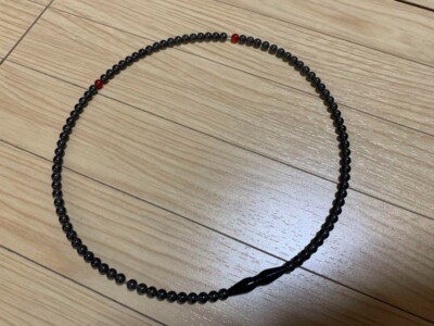 Phiten Necklace RAKUWA EXTREME Crystal Touch black size