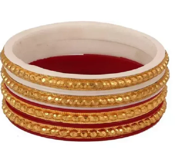 Red pola 2024 gold bangles