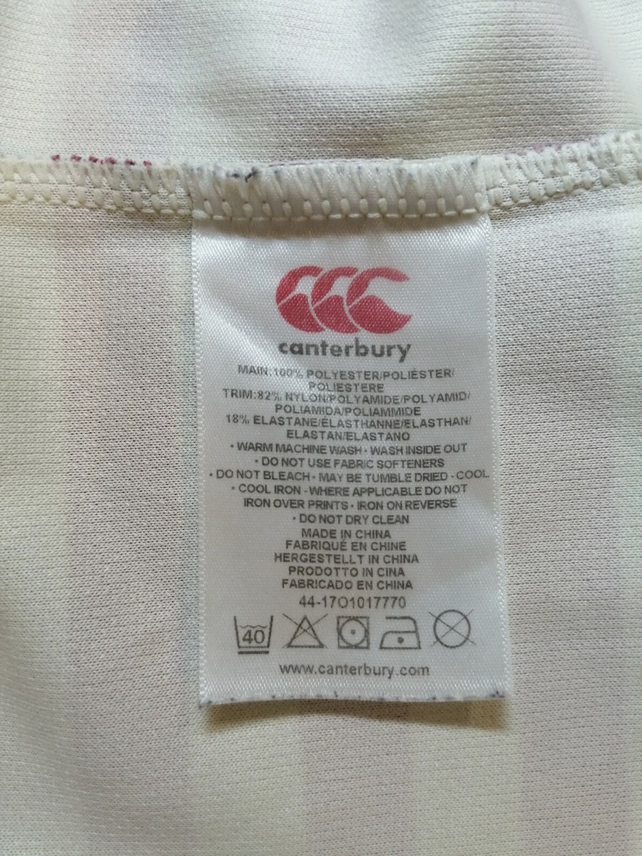 Maillot d'entraînement ANGLETERRE RUGBY UNION CANTERBURY roses