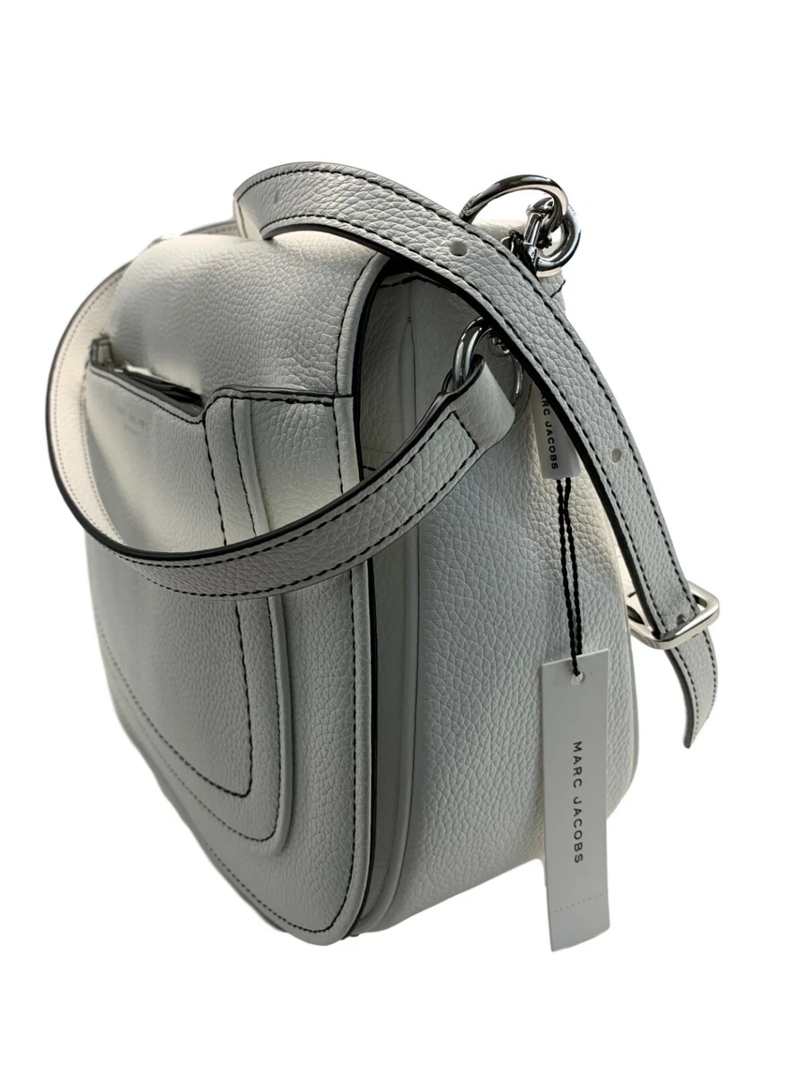 Marc Jacobs Empire City Messenger Leather Crossbody HandBag Dark White M0013046