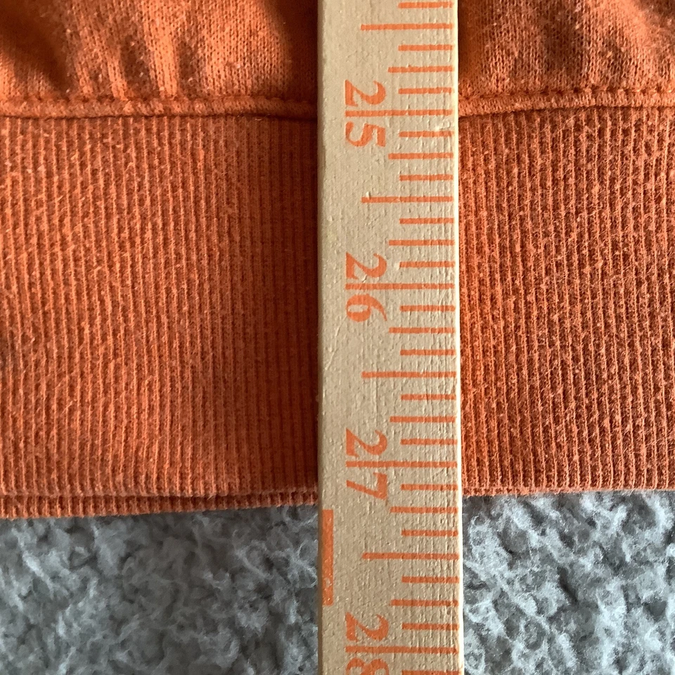 DC SHOE CO Hooded Pullover Sweatshirt Women's S Orange Hoodie Skateboard Pocket - Image 4 of 4