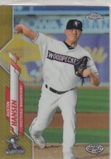 2020 Topps Pro Debut Chrome Refractor Gold /75 AUSTIN HANSEN #166 Astros