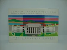 1981 UN Mint Stamps Souvenir Folder = Geneva Issue