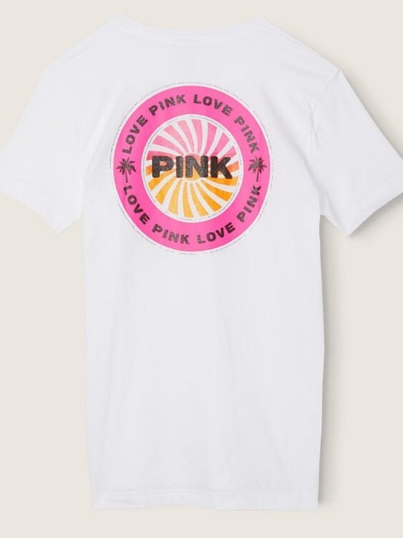 【Victoria’s Secret】PINK マーブル ロゴ ロンT Victoria's Secret】PINK マーブル ロゴ ロンT レディース