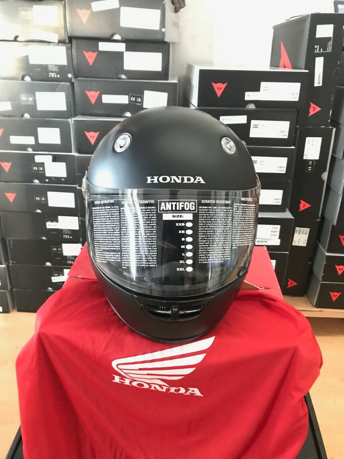 CASCO MOTO INTEGRALE ORIGINALE HONDA VANDAL MONO BLACK MATT TAGLIA L