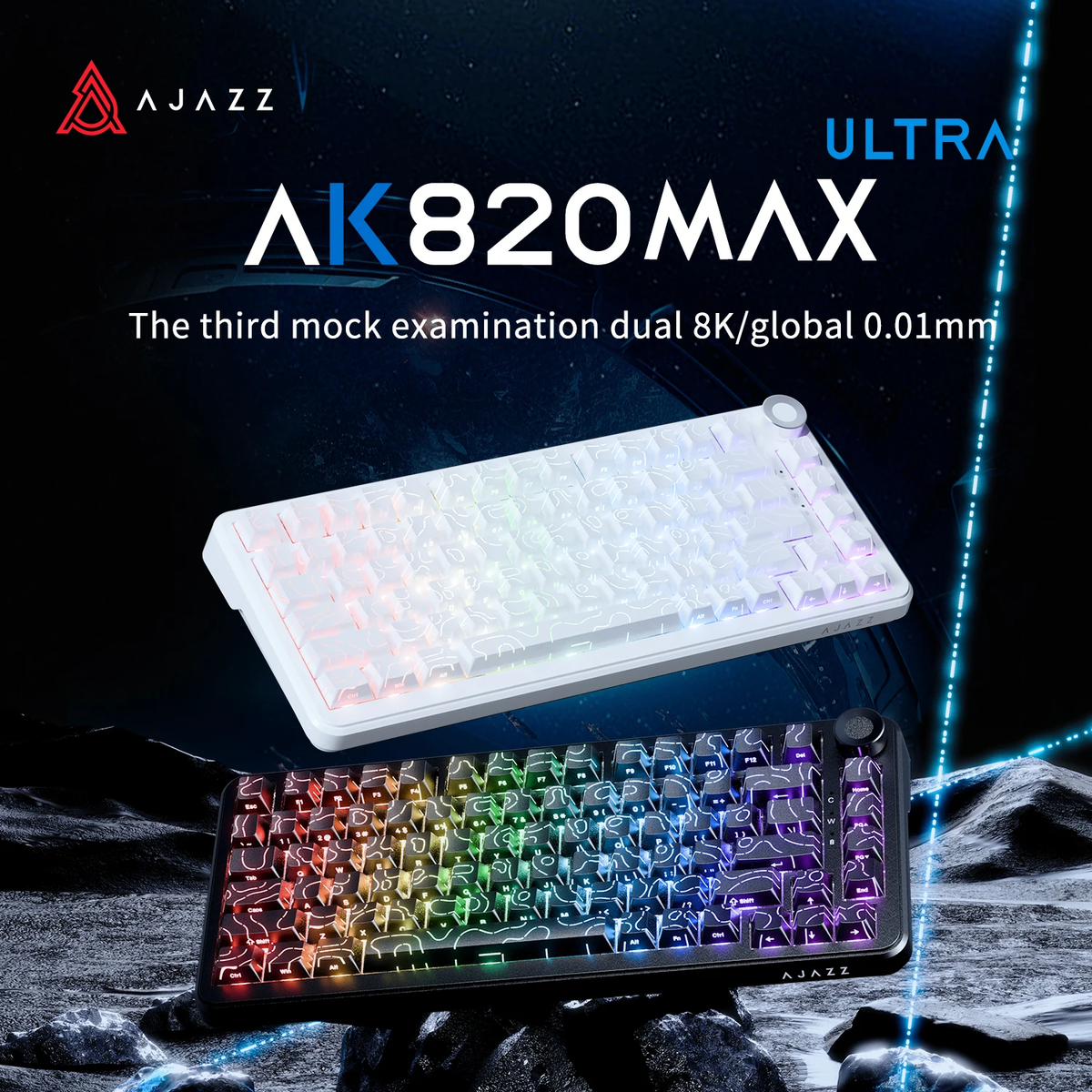 AJAZZ AK820 Max Ultra HE Magnetic Switch 75% Keyboard 8K RGB
