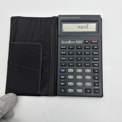   Calculated Industries Gradematic 4000 Black LCD Screen Teachers Calculator