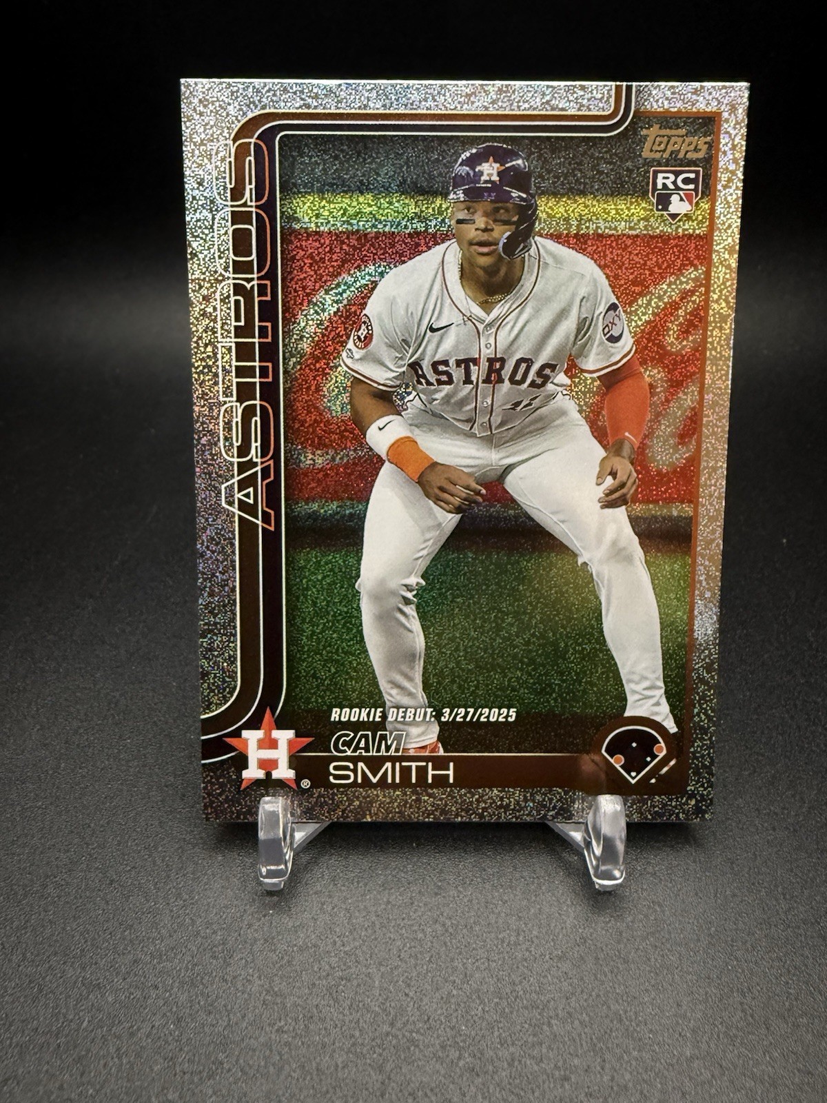 2025 Topps Update Cam Smith Rookie Sandglitter #US45 Houston Astros