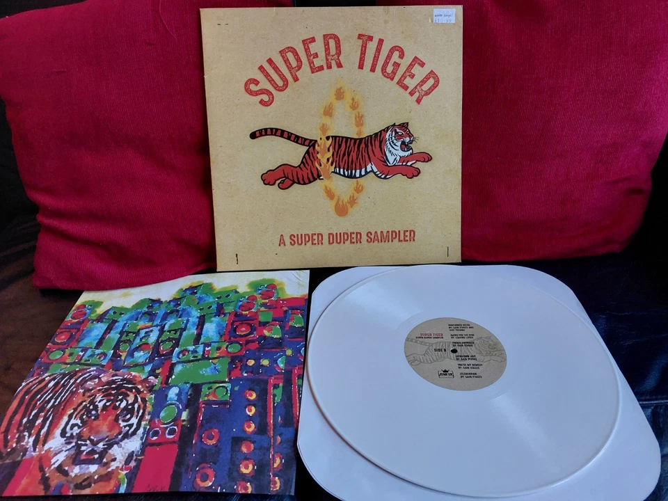 Various – Super Tiger - A Super Duper Sampler Vinyl LP Album Lim Ed White 2023 - Image 4 of 4