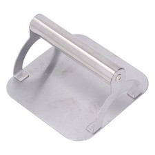 (14CM Square)Meat Press Smoke Free Non Stick Time Saving Stainless Steel HG