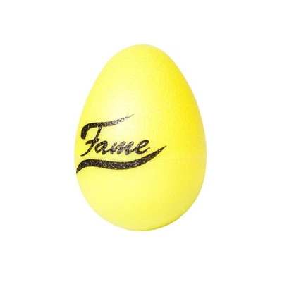FAME Egg Shaker Gelb, Kompakt, Harmonischer Klang, Ideal für Schulen, Kindergärten