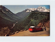Postcard Going-To-The-Sun Road Glacier National Park Montana USA North America