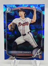 Cam Caminiti 2025 Bowman Chrome Sapphire Bowman Base Atlanta Braves