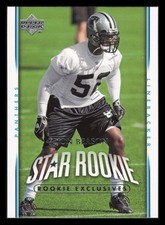 2007 Upper Deck Rookie Exclusives Star Rookies #214 Jon Beason Panthers Rookie