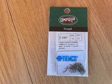 TMC 2457 Size 18 Package of 25 Fly Tying Hooks Tiemco