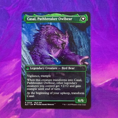 BORDERLESS Casal, Pathbreaker Owlbear Lurkwood Pathfinder 0029 29 SLX MTG D&D
