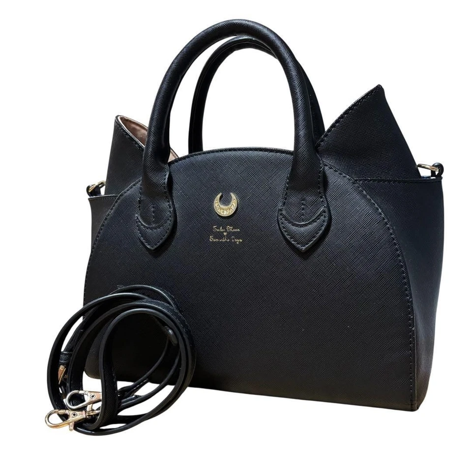 Bolso de Hombro Samantha Vega Thavasa x Sailor Moon Luna Negro Colaboración Usado Foto 2 de 4