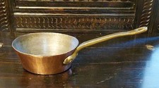 Heavy Antique Solid Thick Gauge Copper Georgian Saucepan 2kgs