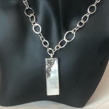 LOIS HILL Sterling Silver Cut Out Mother Of P...