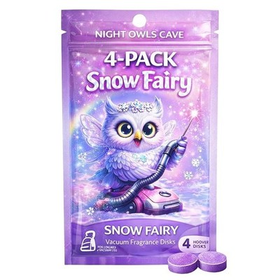 Handgefertigte duftende Staubsaugerscheiben erhöhen Ihr Vakuum Spiel 4er Pack, 30 mm (Schneefee)