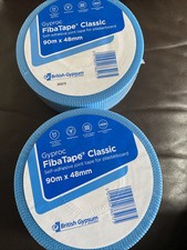 2 X Gyproc FibaTape Classic Self-Adhesive Plasterboard Drywall Tape 48mm x 90m
