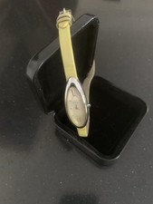 Orologio polso FURLA vintage Donna,cinturino vera pelle. Cassa Ovale